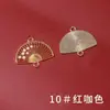 Acessórios de Ventilador de Liga Dupla Pendurado Sete Estrelas, Ventilador Pequeno Estilo Chinês Moderno Flor de Ameixa com Borlas, Pequenos Acessórios de Pingente