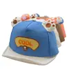 Gorro Protector Solar de Bebé de Dibujos Animados Algodón Puro Primavera y Verano Gorro Solar para Niños Gorra de Béisbol Suave con Visera de Oso para Bebé