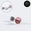 Brincos de liga de titânio G23 Brincos de parafuso de haste fina F136 Disco de titânio DIY produtos genuínos Punção de cartilagem de orelha Hua Zi