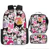 Mochilas Escolares para Estudantes Estrangeiros, Periféricos de Desenho Animado, Mochilas Infantis, Mochilas, Estojos, Conjuntos de Três Peças, Atacado e Entrega Rápida