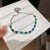 ¡Historia de Flores Azul Marino! Pulsera de Flor de Circonita para Mujer, Lujo Ligero, Sensación de Alta Gama, Accesorio de Mano Elegante y Versátil al por Mayor