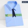 Camisa profesional de fibra de bambú de manga corta para mujer, camisa elástica blanca para entrevistas, sin planchado.