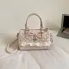 Bolsa Boston Feminina 2026 Nova Tendência Verão Exquisita Bolsa de Ombro de Bolinhas para Trabalho e Deslocamento Bolsa Transversal