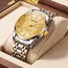 Reloj KINGNUOS Auténtico para Hombre con Doble Calendario, Resistente al Agua, Luminoso, Correa de Acero, Venta al por Mayor Extranjera, Outlet de Fábrica de Relojes