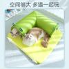 Gato Verano Rana Pequeña Gato Lindo Túnel para Gatos Esterilla Refrigerante Nido para Gatos Perforación Dragón Juego y Sueño Integrado Nido para Mascotas Venta al por Mayor