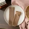Meias Grossas Quentes de Inverno para Mulheres, Meias Slouch Macias e Elásticas com Listras Verticais, Efeito Emagrecedor, Meias Versáteis para Mulheres