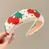 Diadema de punto estilo retro americano de ala ancha, de alta gama, adecuada para frentes amplias, a la moda, versátil para uso diario y para ir al trabajo, pinza para el pelo y accesorio para el cabello
