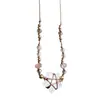 Collar con Colgante de Piedra Natural Trenzado Simple y de Alta Gama Diseño Creativo Único Accesorios de Pulsera Versátiles de Nicho