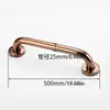 Corrimãos de Banheiro de Aço Inoxidável Rose Gold para Idosos Barreira de Banheiro Maçanetas de Porta de Vidro Retas Acessíveis Venda por Atacado