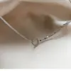 Corrente de Clavícula Dupla Camada Círculo Pingente Círculo de Pérola Redonda Colar Personalidade Temperamento ins Nicho Design Sensação Corrente de Pescoço Feminina