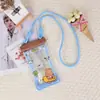 Funda inflable para teléfono con temática de dibujos animados y compatibilidad con pantalla táctil, adecuada para flotar, bucear y actividades acuáticas; funda impermeable para teléfono con cuerda de colores; bolsas impermeables para teléfono al por mayor