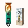 Display LCD Gradiente Cortador de Cabelo Elétrico Especial para Barbearia Escultura Aparador de Cabelo Elétrico Doméstico Pequeno Recarregável