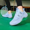 Novos Sapatos de Badminton Rotativos Transfronteiriços 2025 para Homens e Mulheres, Estudantes do Ensino Médio, Sapatos Profissionais de Tênis de Mesa para Adultos