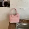 Bolsas Femininas 2026 Novas Tendências Moda Casual Bolsas Femininas Estilo Coreano Bolsas de Ombro Texturizadas Bolsas Transversais Simples Versáteis