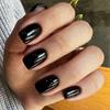 Cross-border Wearable Feminino Nail Art Atacado Simples Médio-retangular Cor Sólida Nail Art Patch Wear Armor Venda por atacado