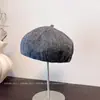 Boina Elegante Vintage Estilo Japonés para Mujer, Nuevo Sombrero Versátil de Artista para Invierno, Sombrero de Calabaza Casual Artístico