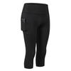 Calça de Yoga Feminina com Bolso Fitness Corrida Esportes Stretch Secagem Rápida Cintura Alta Levanta Bumbum Justa Curta 92303