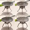 Mesa y Sillas de Aluminio Fundido para Exteriores Mesa Individual Patio Exterior Jardín Ocio Mesa de Comedor de Hierro Protección Solar Impermeable Balcón Mesa de Café Pequeña