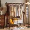 Perchero de Madera de Haya Pura Perchero para Ropa de Dormitorio Perchero de Pie Perchero Plegable de Madera Maciza para el Hogar Tendedero para Ropa de Habitación
