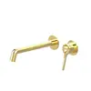 Grifo de Lavabo Personalizado por el Fabricante, Grifo de Lavabo Emportrado Oculto de Cobre Puro Color Oro Rosa, Grifo de Agua Caliente y Fría para Baño