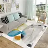 Alfombra de terciopelo de cristal con diseño de plumas para sala de estar nórdica transfronteriza, alfombra para sofá y mesa de centro, alfombra de área grande de cobertura total para mesita de noche de dormitorio