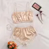 Lencería Sexy Popular Europea y Americana Liguero de Encaje Sexy Pantalones Cortos de Encaje Ropa de Casa para Mujer Conjunto de Dos Piezas Venta al por Mayor desde la Fuente