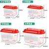 Caja Portátil para Pez Dorado Tortuga Hámster Caja Transparente Multiusos Caja de Plástico Portátil Acuario Tanque para Tortuga Caja para Tortuga de Caja Completa