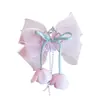 Corona Infantil Moño Grande Perla Goma para el Pelo Súper Hada Tulipán Borla Cuerda para el Pelo para Moño de Niñas Accesorios para el Cabello Cuerda para la Cabeza