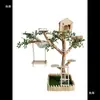 Marco de escalada grande para gatos Árbol para gatos Tronco de árbol de madera maciza Juguete para gatos Casa para gatos Nido para gatos Plataforma de salto Árbol decorativo integrado para cafetería de gatos