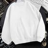 Suéter de Manga Larga para Hombre Primavera y Otoño Nuevo Estilo Coreano a la Moda Suelto Talla Extra Color Sólido Cuello Redondo Camiseta Base Chaqueta de Béisbol para Hombre