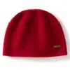 Gorro de Cachemira para Mujer 100% Cachemira Pura Otoño Invierno Versátil Tejido Delgado para Cara Cálido Gorro de Lana