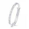 Pulseira de prata esterlina 9999 estrelada para mulheres jovem luz de nicho de luxo simples sólida pulseira de prata pura presente de ano novo
