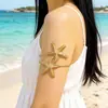 Estilo Resort Oceánico Pulsera de Estrella de Mar Abierta para Brazalete de Brazo para Mujer Anillo de Brazo Circular Geométrico Nuevo de Venta Caliente Transfronteriza Europea Americana