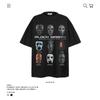 Camiseta de Manga Corta Retro Street Ghostface Banda Estilo Americano para Hombre, Moderna, Ins, Hip-hop, Holgada, para Pareja, Casual, de Media Manga