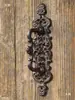 Manija de Puerta Vintage de Hierro Fundido Estilo Europeo para Patio Exterior Jardín Puerta de Madera Puerta de Gabinete Manija Decorativa de Arte de Hierro Pestillo