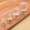 Tirador de cristal de un solo orificio k9 con forma de diamante, esférico, redondo, moderno, de vidrio transparente, para puerta de gabinete de cajón, tirador para mueble de 30 mm