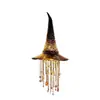 Cascabel colgante de sombrero de bruja iluminado transfronterizo