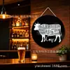 Placa Decorativa de Lata con Letras de Animales del Zodiaco para Comercio Exterior, Colgante de Cuerda de Cáñamo Redonda de 20/30 cm, Pintura