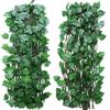 Valla de Madera Retráctil, Valla de Plantas Artificiales, Pantalla para Balcón, Arreglo Decorativo, Barandilla Exterior