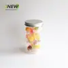 Frasco Redondo de 500ml Frasco Espiral para Alimentos Botella de Plástico PET Frasco de Plástico Flor de Galleta Taza de Té Frasco para Snacks de Frutos Secos Frasco de Empaque
