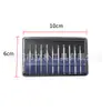 10 Agujas de Diamante para Manicura en Caja, Cabezales de Jade para Pulir, Varillas de Pulir Soldadas, Mini Taladros Eléctricos de Pulir, Herramientas de Grabado