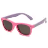Gafas de Sol de Silicona S8002 para Niños Gafas de Sol de Uña de Arroz de Silicona Gafas de Sol Polarizadas con Combinación de Colores para Niños y Niñas
