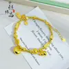 Tienda de oro con método antiguo de martillo de arena de oro calabaza grasa fu pulsera trenzada Jin tuo tuo pulsera de cuentas de transferencia de paz alegría