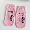 Calcetines de Algodón Puro para Mujer Ins Modernos Primavera y Otoño Calcetines Cortos de Boca Baja Moda Chica Recto Dibujos Animados Calcetines de Barco para Mujer Calcetines Cortos de Verano