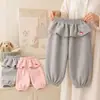 Calça Infantil Estilo Outono Calça Jogger 2026 Nova Calça Casual para Bebê Calça de Moletom Infantil Calça Longa Estilosa para Meninas