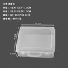 Maleta Rectangular Transparente Embalaje Cosmético Herramientas de Ferretería Pluma de Acuarela Artículos Varios Almacenamiento Artículos Pequeños Caja de Plástico