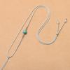 Delicada cadena de clavícula para damas, cuerda de joyería de 1.5 mm para damas, colgante de jade para el cuello, collar de cuerda de cera de cristal, venta directa al por mayor