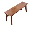 Banco de madera maciza banco de listones sala de estar moderna minimalista nórdico cambiador de zapatos mesa de comedor banco de tablero de madera al final de la cama banco largo taburete tela