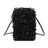 Bolso mullido transfronterizo para mujer 2026 otoño nuevo versión coreana retro exquisito diseño de nicho bolso bandolera bolso para teléfono