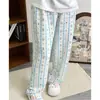 Nuevos Pantalones de Comercio Exterior para Mujer Amigables con la Piel para Verano Sala con Aire Acondicionado Lindos Casuales Sueltos Perezosos Sueltos Finos Pijama para Casa